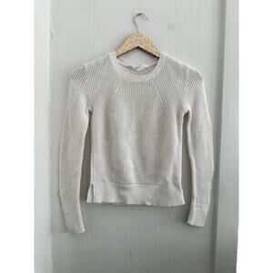 Athleta Women's White Crewneck Sweater | Size XS